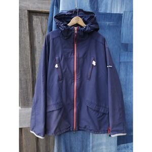Vintage 1990s Tommy Hilfiger Outerwear Windbreaker Parka Jacket Blue‎ Faded XL